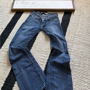 Big Star Sweet Boot Cut  Jeans Size 24L  Medium Wash Low Rise NWOT